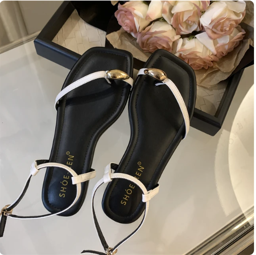 Women's Stiletto Heeled Sandals, Fashion Square Toe Dress Pumps, Fashion Rhinestone Buckle Strap Heels